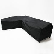 Odie Home Premium Medium L-Shape Long Right Side Cover - Black